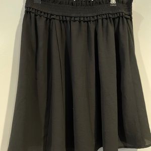 French Connection Black Flowy Mini Skirt